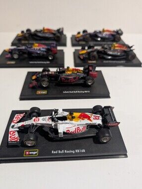 6 Bburago Red Bull Formula 1  F1 Die Cast Model Cars 1:43 Limited Edition